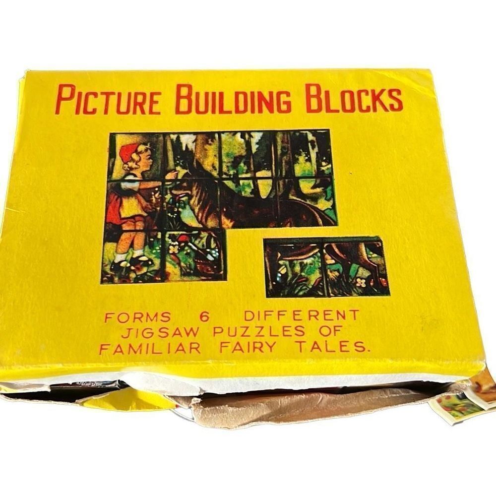 Chadwick-Miller Picture Building Blocks forms 6 pictures in box #E159 Hong Kong